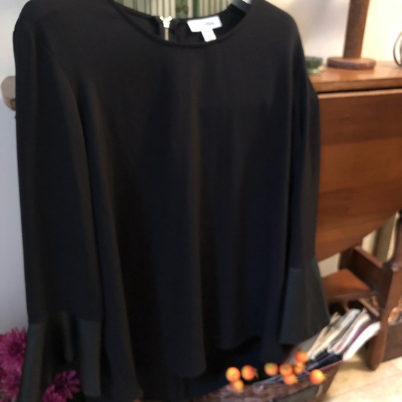 Calvin Klein leather bell cuffs. Exposed zipper on back.  Never worn - Picture 3 of 4